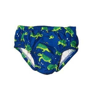 Blue Turtle Print Baby Swim Diaper 3-6m kids bottoms